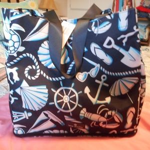 NEW Vera Bradley Large Lighten Up Deluxe Family Tote ~ Shore Enough NWT